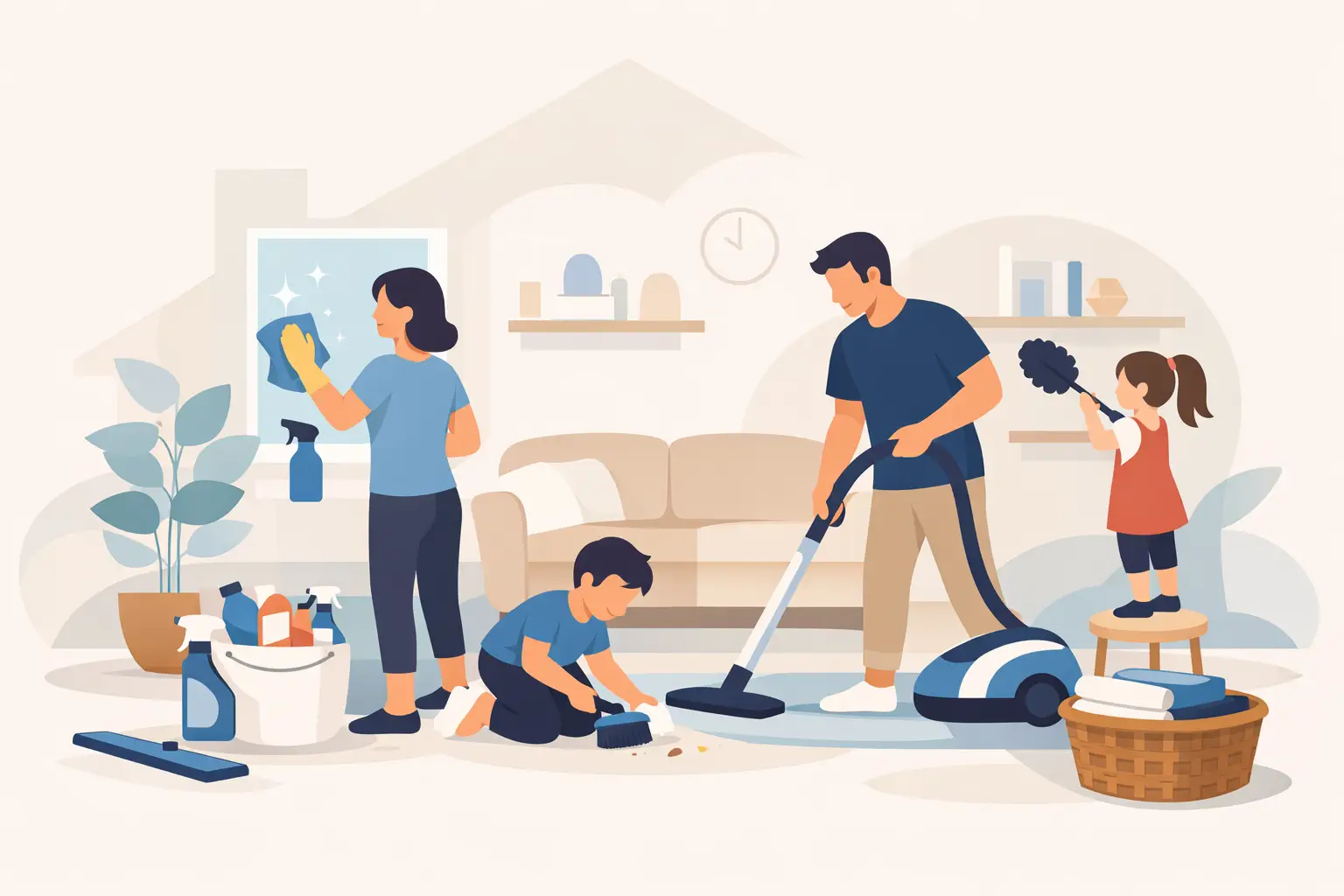 Best Cleaning Plan for Families at Home