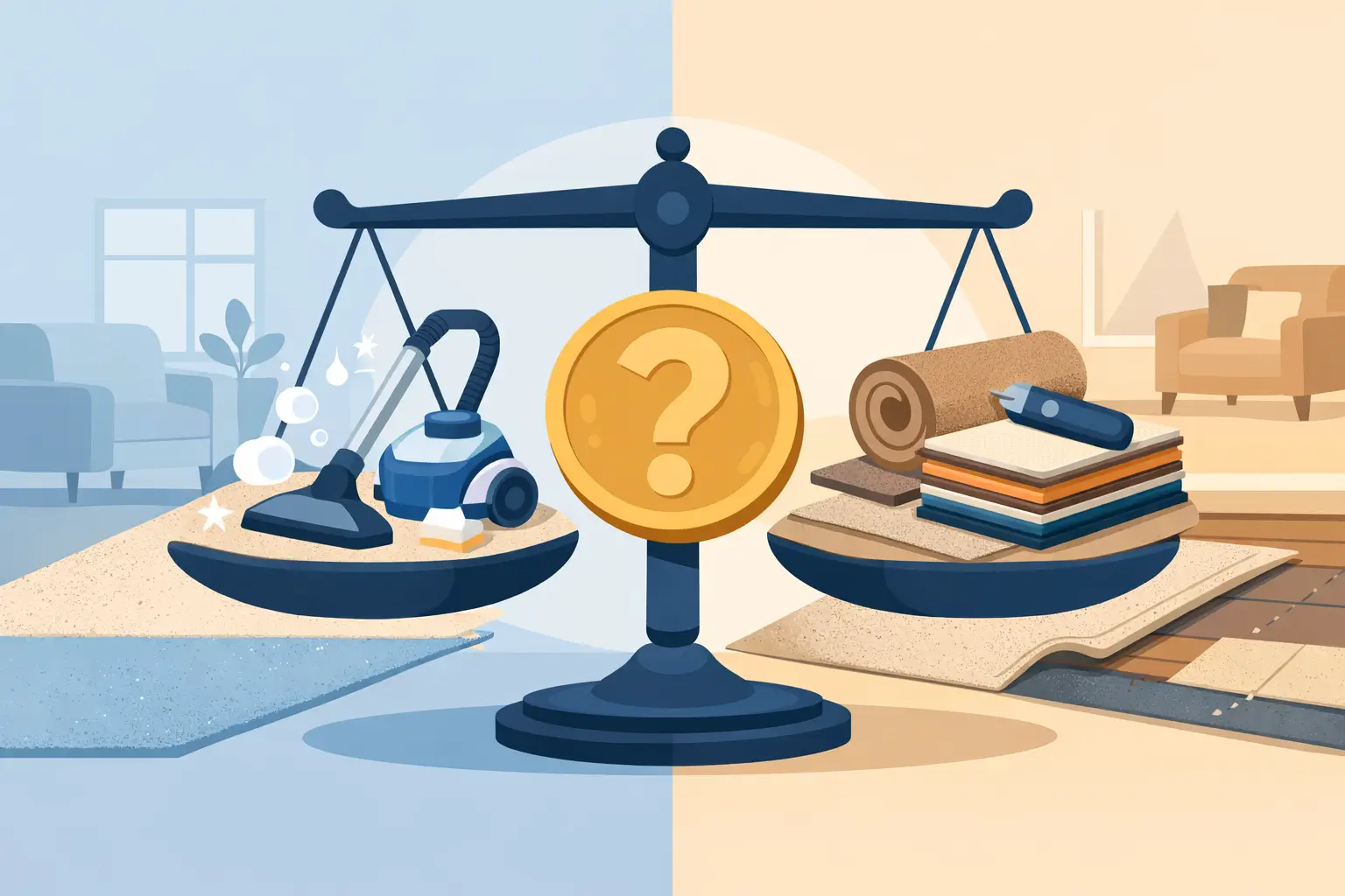 Carpet Cleaning vs Replacement: What Pays?