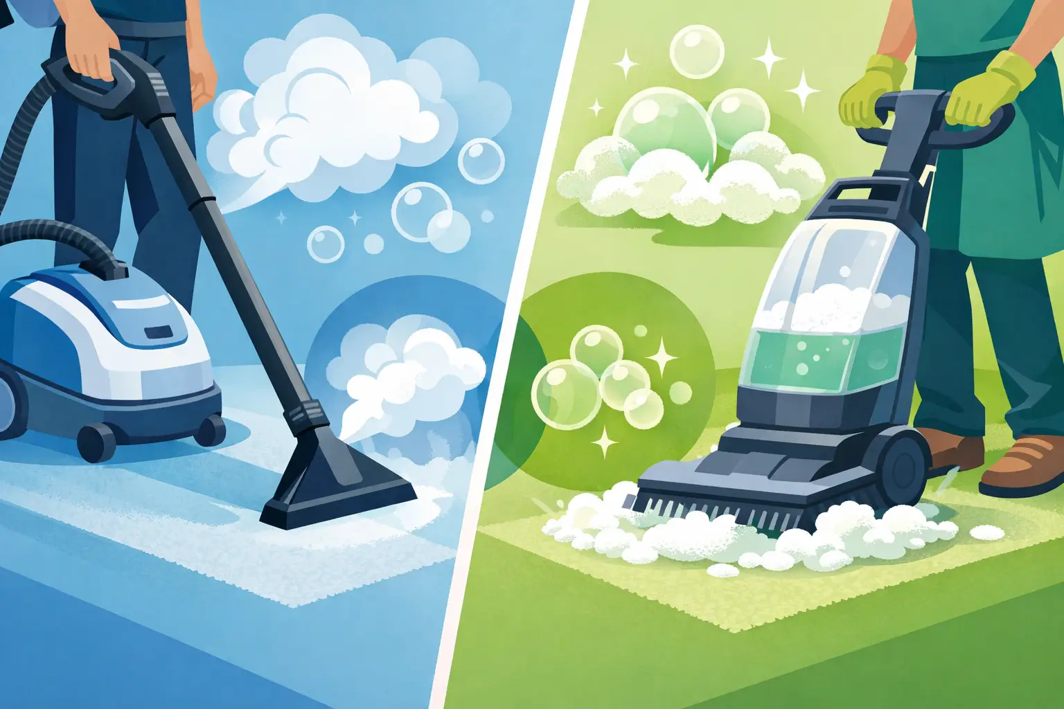 Steam Cleaning vs Shampooing: Which Wins?